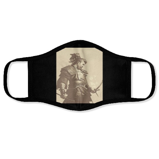 Samurai Japan Japanese Anime Katana Manga cyberpun Face Masks