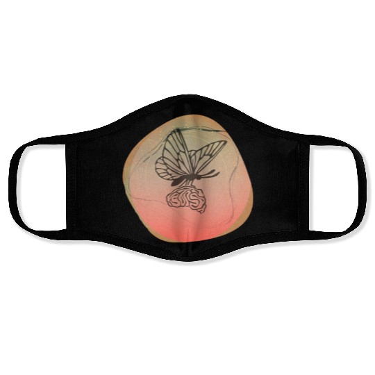 Butterfly mind Face Masks
