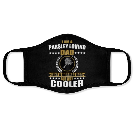 Parsley Lover Dad Face Masks