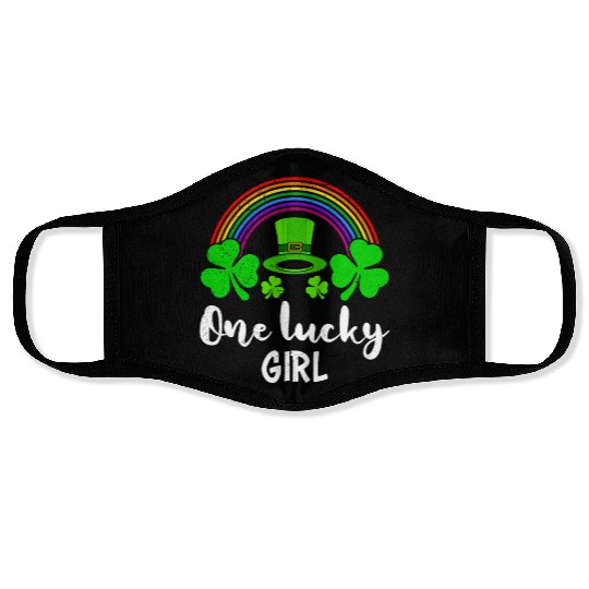 One Lucky Girl St Patrick's Day Women Face Masks