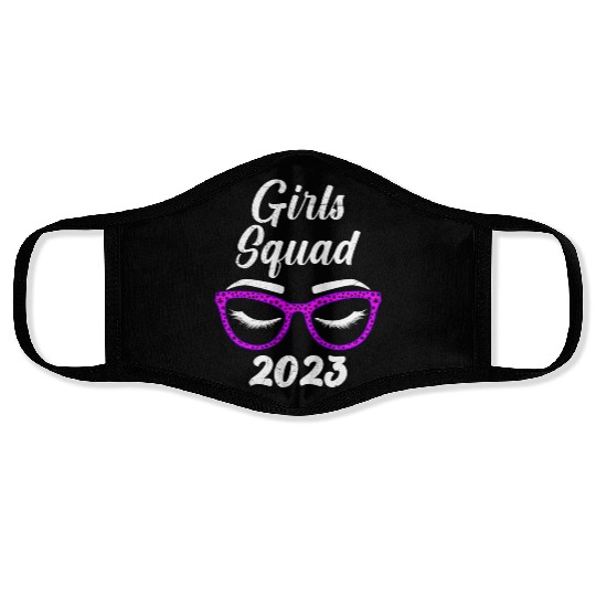Girls Squad 2023 Girls Trip Vacation Spring Break Face Masks