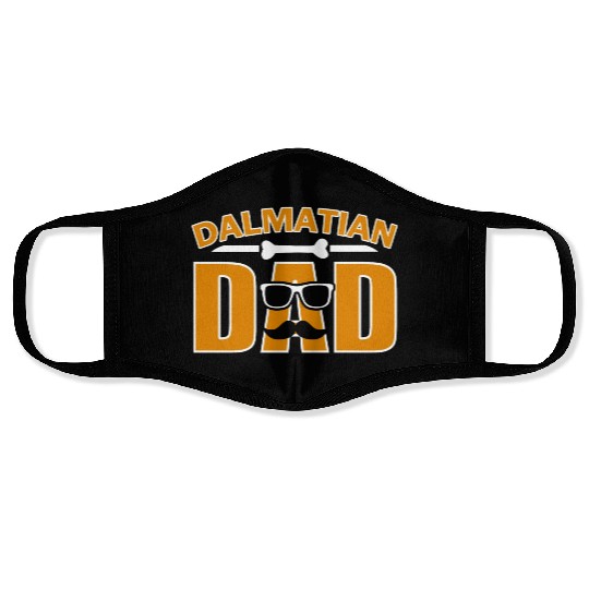 Dalmatian dad for dad dog lover Face Masks
