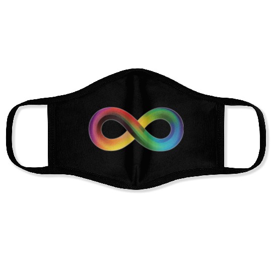 LGBTQ Flag Rainbow Infinity Sign Gay Face Masks