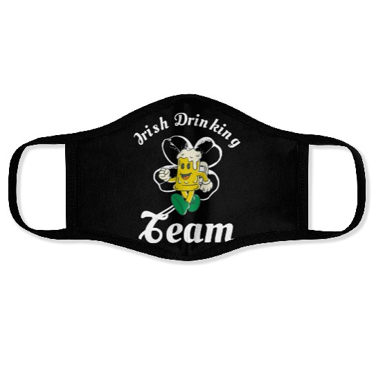 Idée cadeau sait Patrick day : Irish drinking team Face Masks