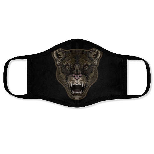 Mountain Lion Graphix Face Masks