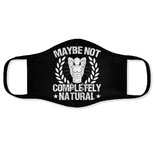 Strongman maybe not natural fitness bodybuilding Face Masks