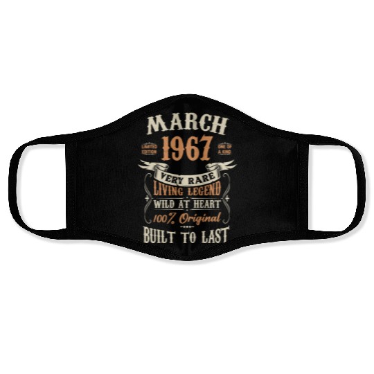 March 1967 Birthday Surprise Face Masks