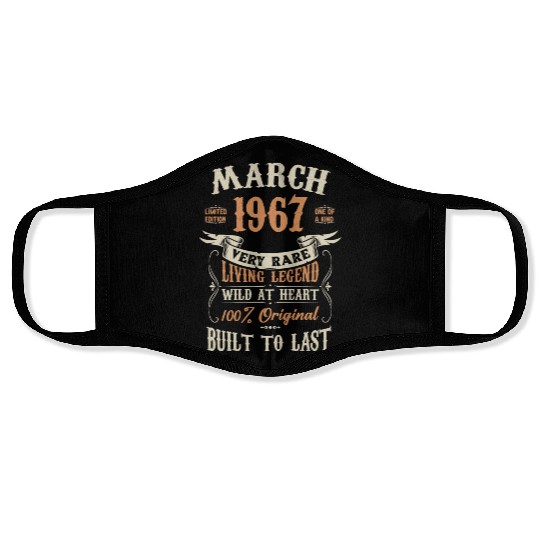 March 1967 Birthday Surprise Face Masks