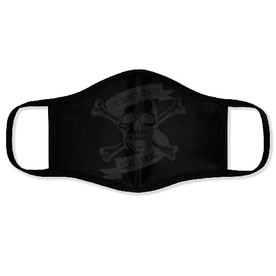 Michigan Lake St Clair Pirate Skull Bones Boating Face Masks