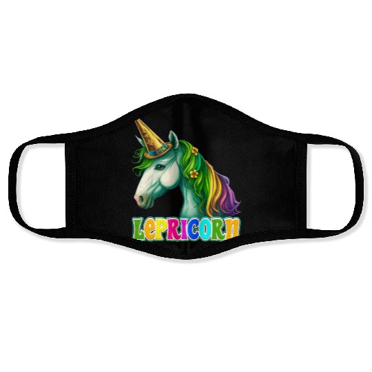 Lepricorn St. Patrick's Day Unicorn Women Face Masks