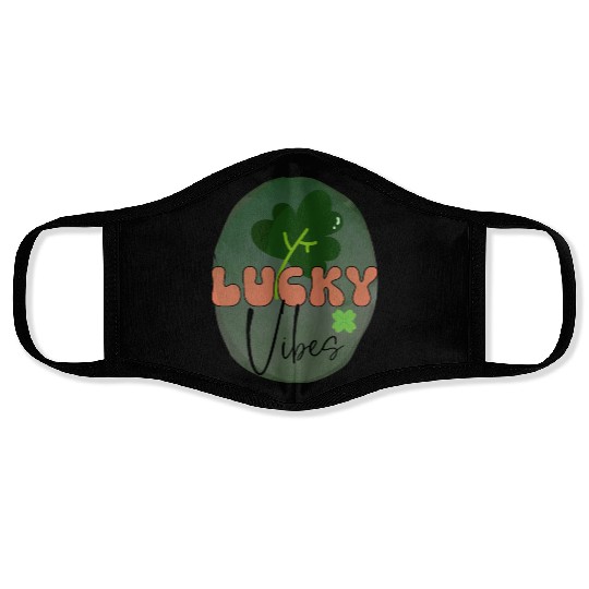 LuckyPatricks Day Sublimation Face Masks