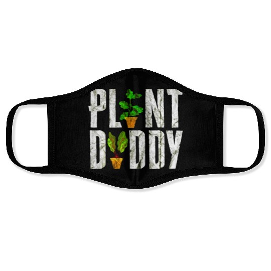 Plant Daddy Funny Gardener Face Masks