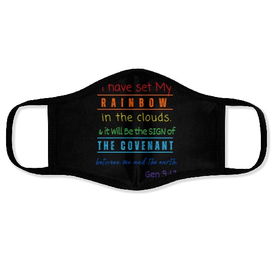 Rainbow, Chroma, Spectrum Splash, Colorburst Face Masks