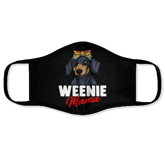 Dachshund Gift Dixie Wiener Doxie Dackel Face Masks
