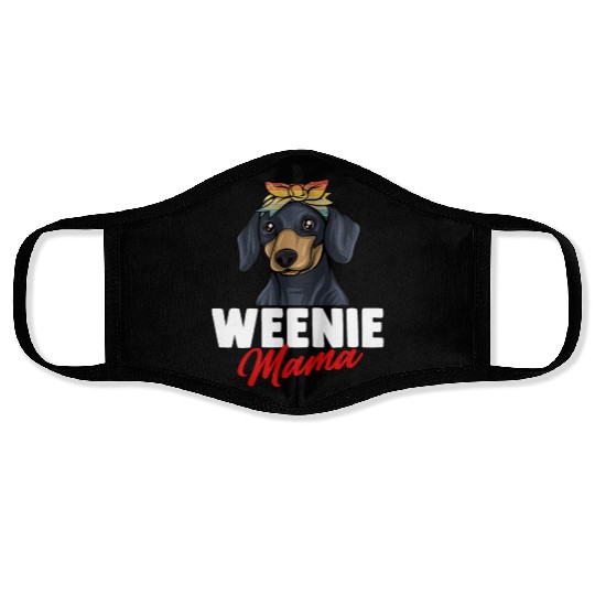 Dachshund Gift Dixie Wiener Doxie Dackel Face Masks