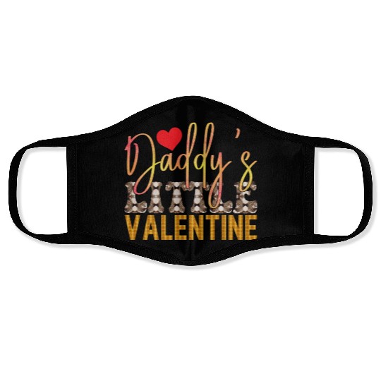 Daddy s Little Valentine Sublimation Face Masks