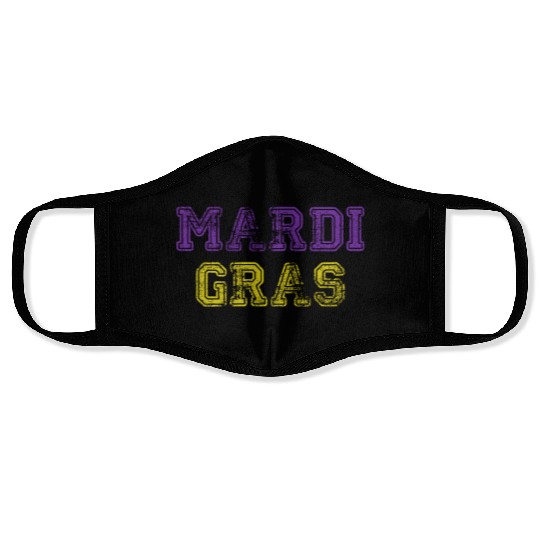 Mardi Gras Carnival Fiesta Party Louisiana New Orl Face Masks