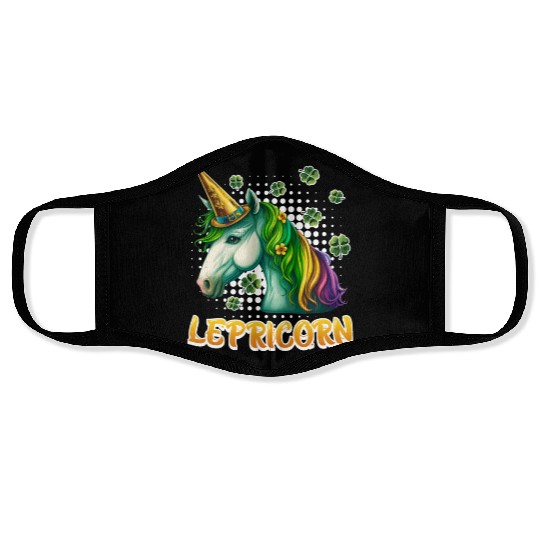 Lepricorn St. Patrick's Day Unicorn Women Face Masks