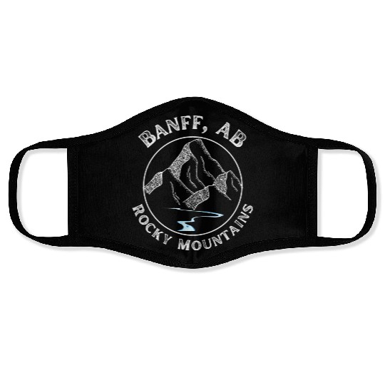 Banff Alberta Rocky Mountains Face Masks