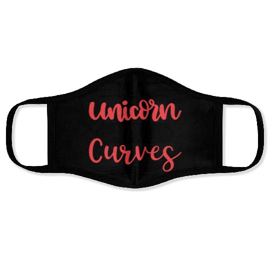 real unicorns have curves Face Masks