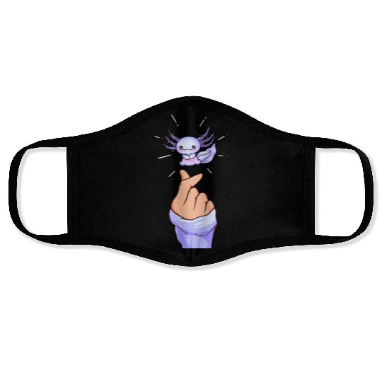 Japanese Aesthetic Kawaii Axolotl Face Masks