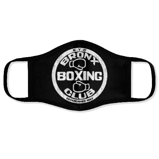 Bronx Boxing Club Squared Circle Distressed Face Masks