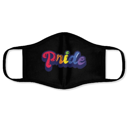 Gay/lesbian Pride retro pride month Face Masks