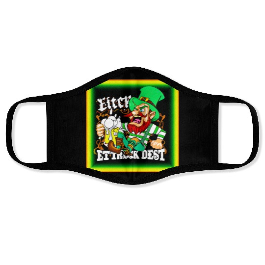 Luck of The Irish St Patricks' Day. Buy Now Face Masks