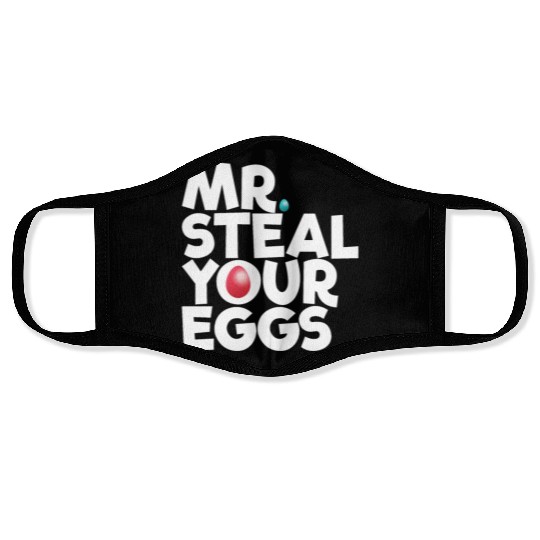 Mr Steal Your Eggs Kids Easter Sunday Funny Easter Face Masks