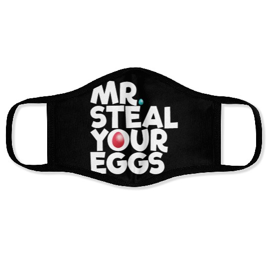 Mr Steal Your Eggs Kids Easter Sunday Funny Easter Face Masks