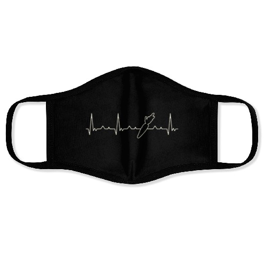 Carrot . Heart. Love. EKG. Pulse. Beat. Face Masks
