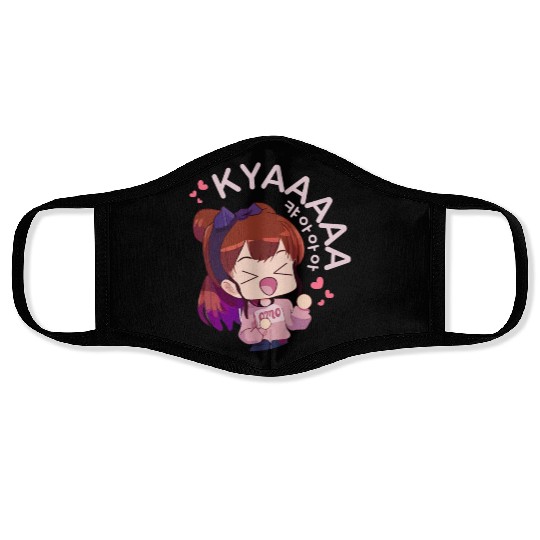 Kyaa Funny KPOP Anime Chibi Korean Pop Music Face Masks