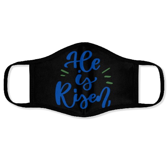 He Is Risen Religious Easter Face Masks