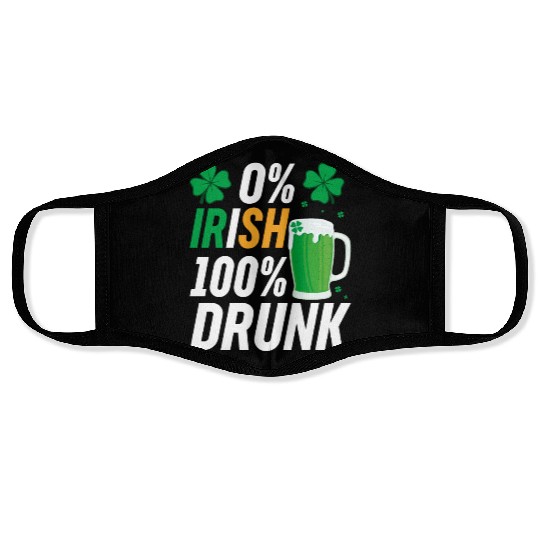 0 Irish 100 Drunk Face Masks