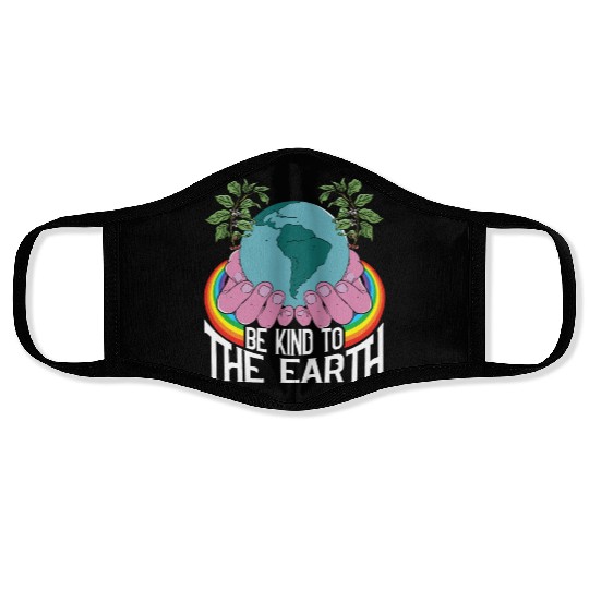 Be Kind To The Earth Rainbow Natural Environment Face Masks