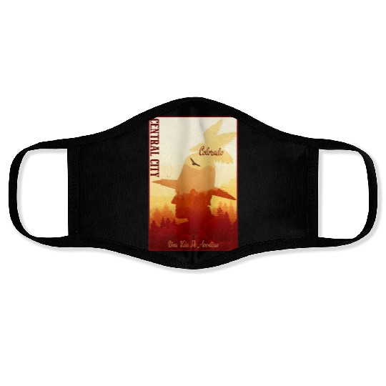 Central City Colorado wild west town Face Masks