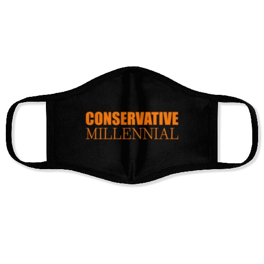 Conservative Millennial Face Masks