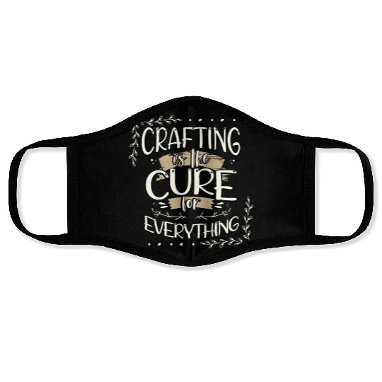 Crafter Gift Cats are the Cure for Everything Face Masks