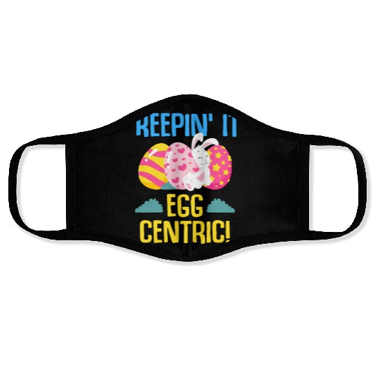 Easter Rabbit Easter Bunny Flowers Eggs Face Masks