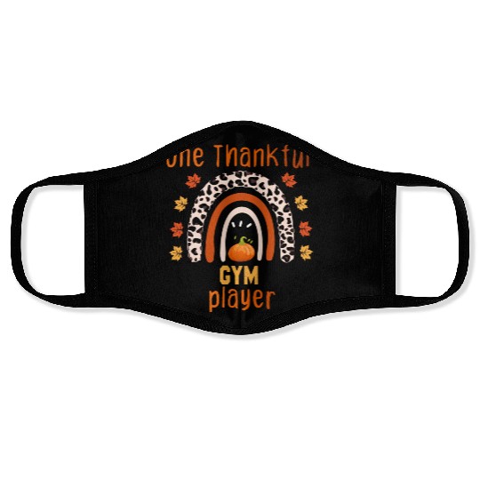 Gym Player Thanksgiving Gym For Thanksgiving Face Masks