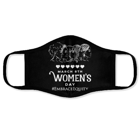 International Women's Day Embrace Equity 2023 Face Masks