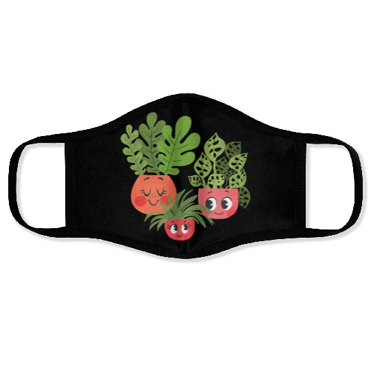 Happy Plants Face Masks