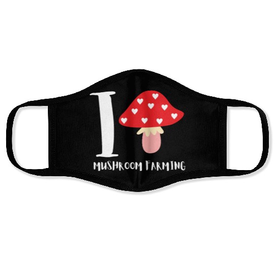 Mushroom Cultivation Farmer Face Masks