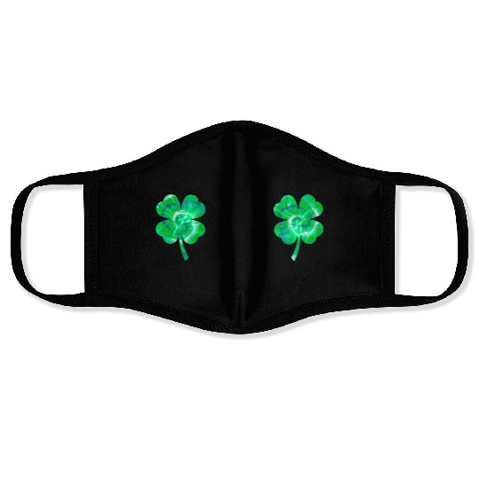Shamrock Boobs Tie Dye Irish Boobies St Patricks Face Masks