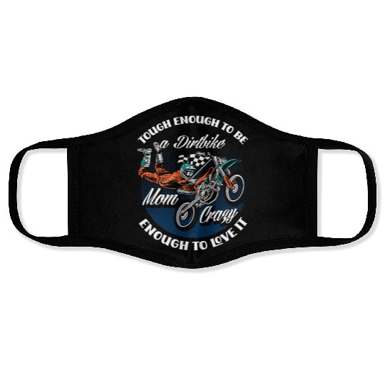 Proud Motocross Dirt Bike Mom Face Masks