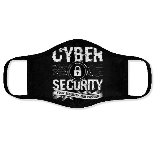 Cyber Security Cyber Hacker Analyst Programmer Face Masks