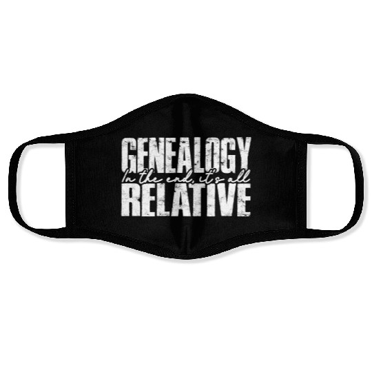 Genealogy Family Historian Ancestry Genealogist Face Masks