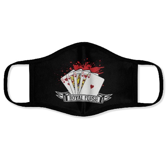 Poker Card Game Skat Poker Night Royal Flush Check Face Masks