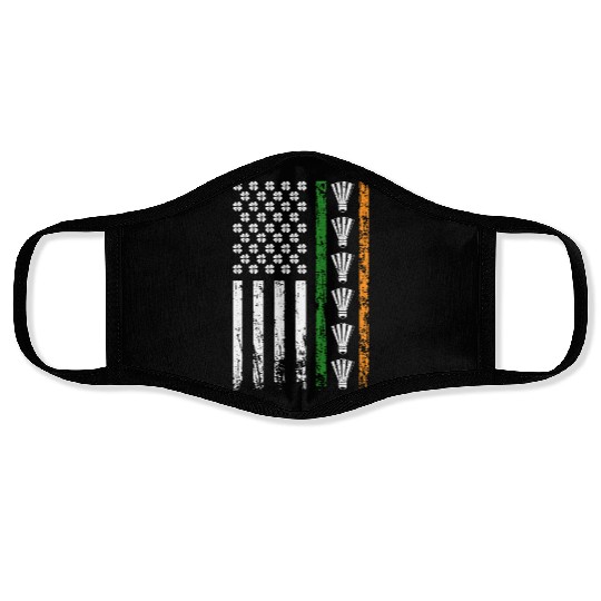 American Sports Flag St. Patrick's Day Badminton Face Masks