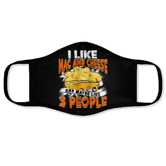 Mac N' Cheese Taster Pasta Food Macaroni Face Masks